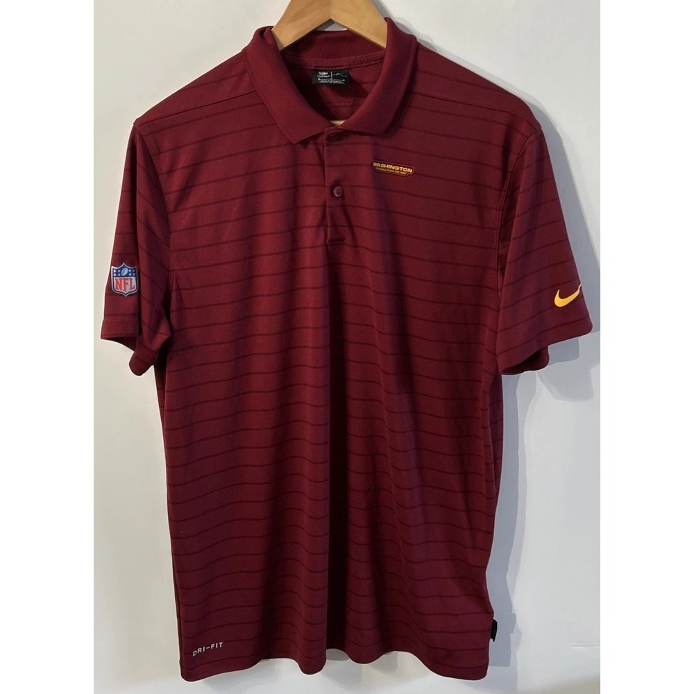 Nike Washington Football Team Dri-FIT On Field Polo Shirt Men's Size Med Clean